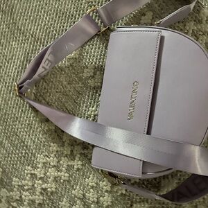 Valentino Lilac Crossbody Bag with Gold Hardware